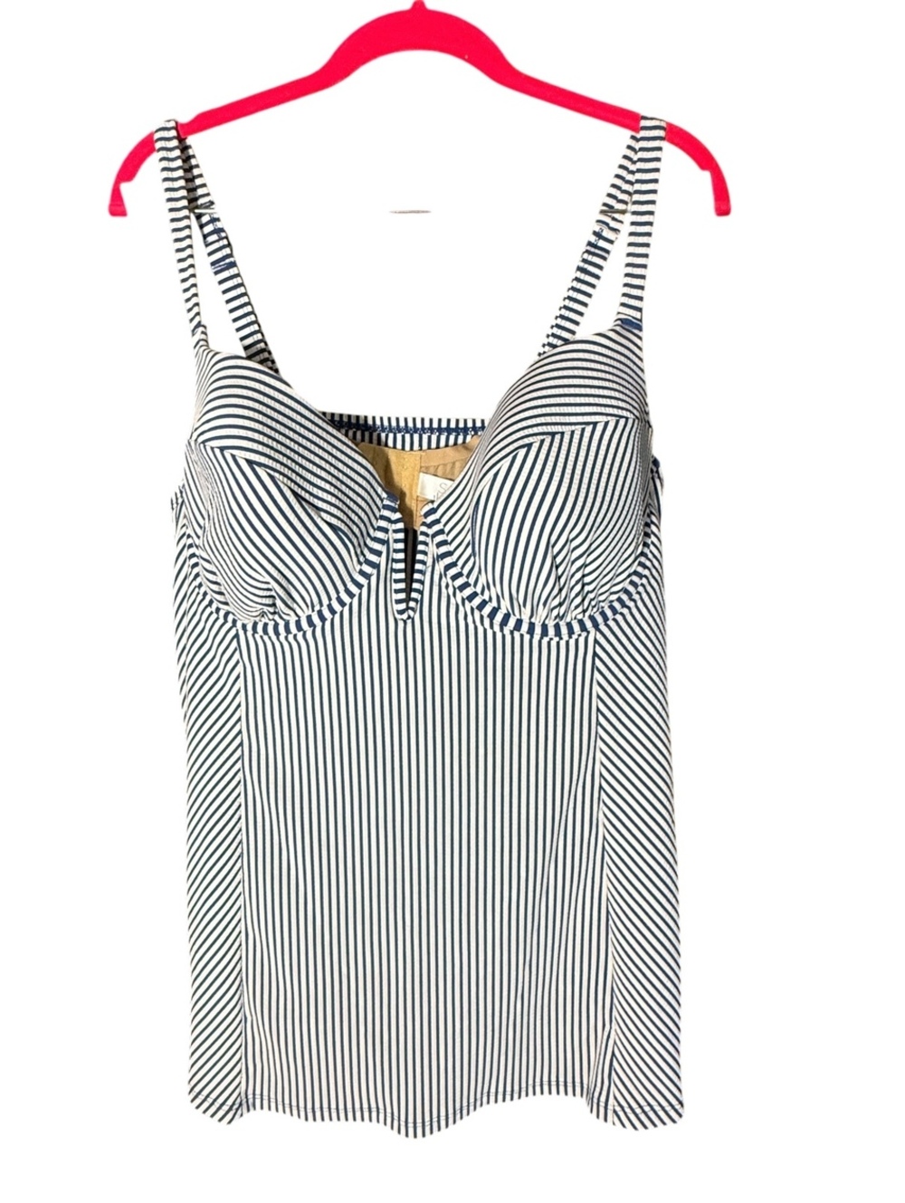 NWT Cacique Tankini Top 44C